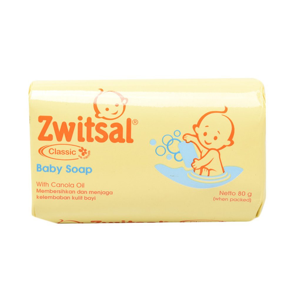 Zwitsal Classic Baby Soap/Sabun Batang 80gr ECER