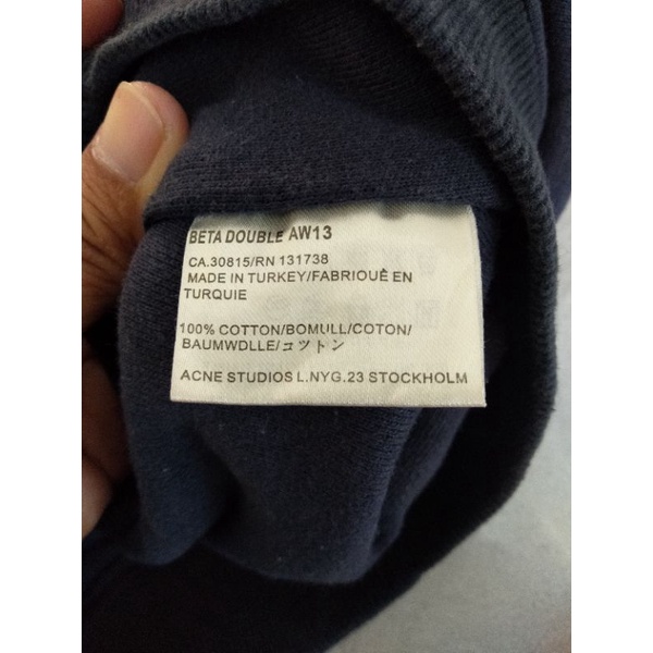 ACNE STUDIOS L.NYG.23 STOCKHOLM BETA DOUBLE AW13 Sweatshirt