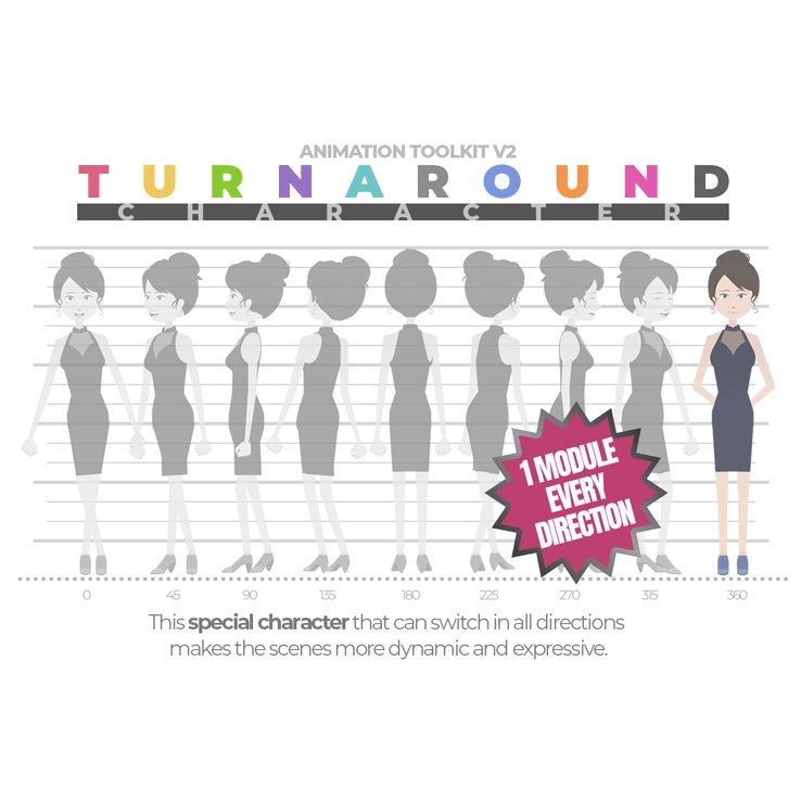 Turnaround Character Animation Toolkit V3 - After Effects Project Files