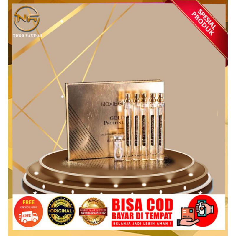 BeAutYA- [ORIGINAL] MOXIE GIRLZ GOLD PROTEIN LINE PEPTIDE Tanam Benang Tanpa Jarum Serum kecantikan 