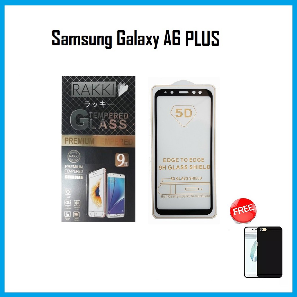 TEMPERED GLASS WARNA SAMSUNG GALAXY A6 2018 5D FULL COVER