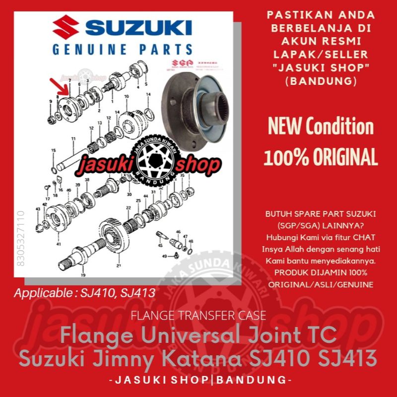 Flange Universal Joint Transfer Gear Case TC Differential Gear Gardan Suzuki Jimny Katana Sierra Car