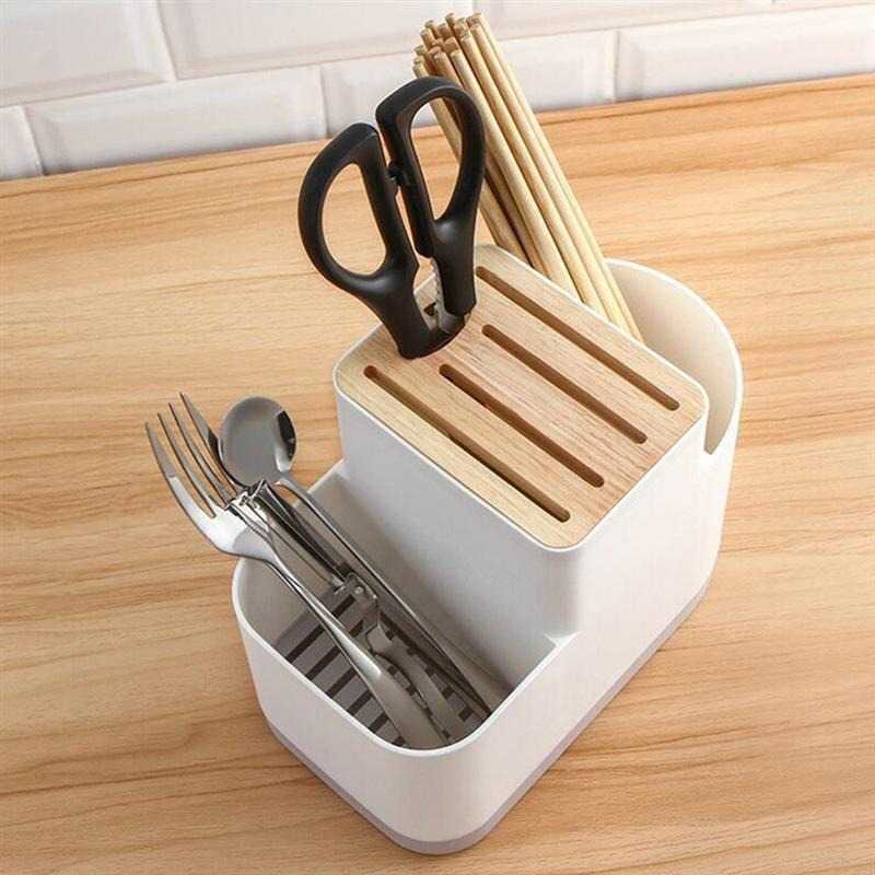 Tempat Pisau Dapur Sendok Sumpit Stand Holder