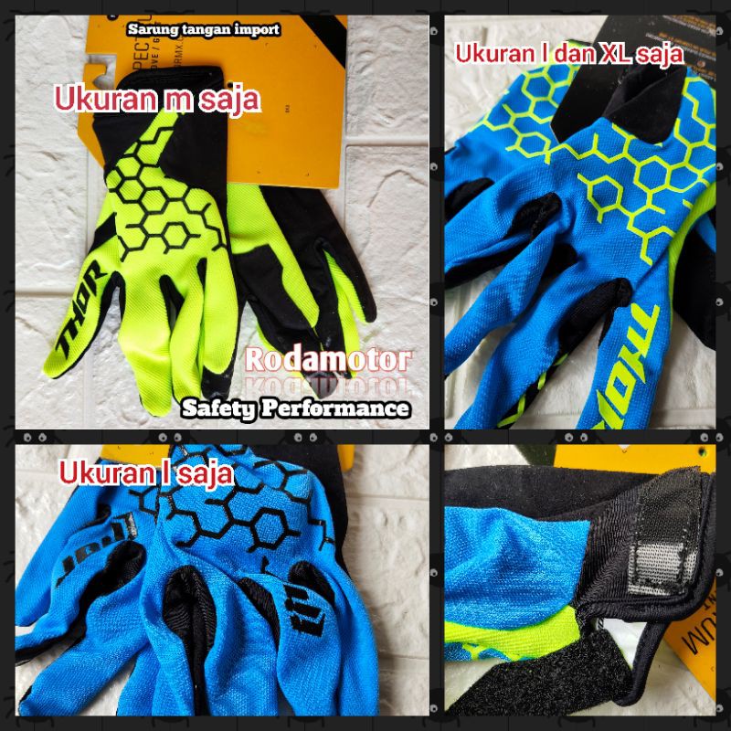 sarung tangan motor import KW premium Fox Alpinestar KTM KLX tld cross trail touring Enduro balap