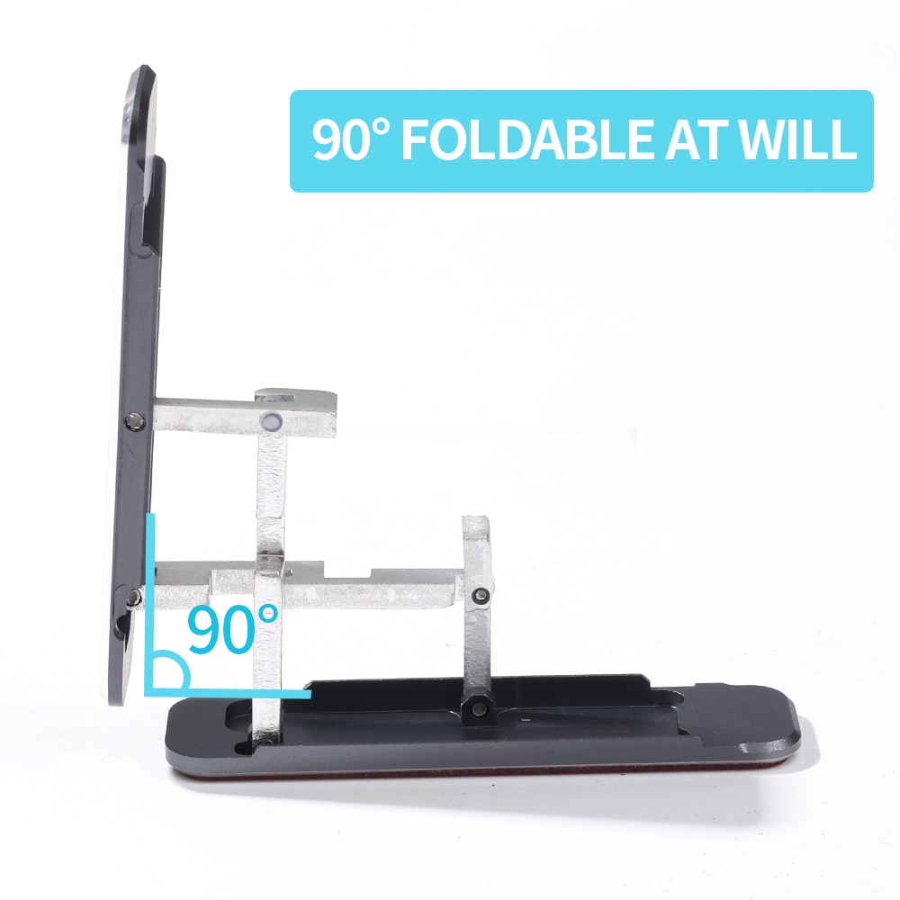 Hot Sale/Stand Phone Meja Aluminium Universal/Holder Telepon Desktop Lipat/Bracket Fixing Segitiga Mini