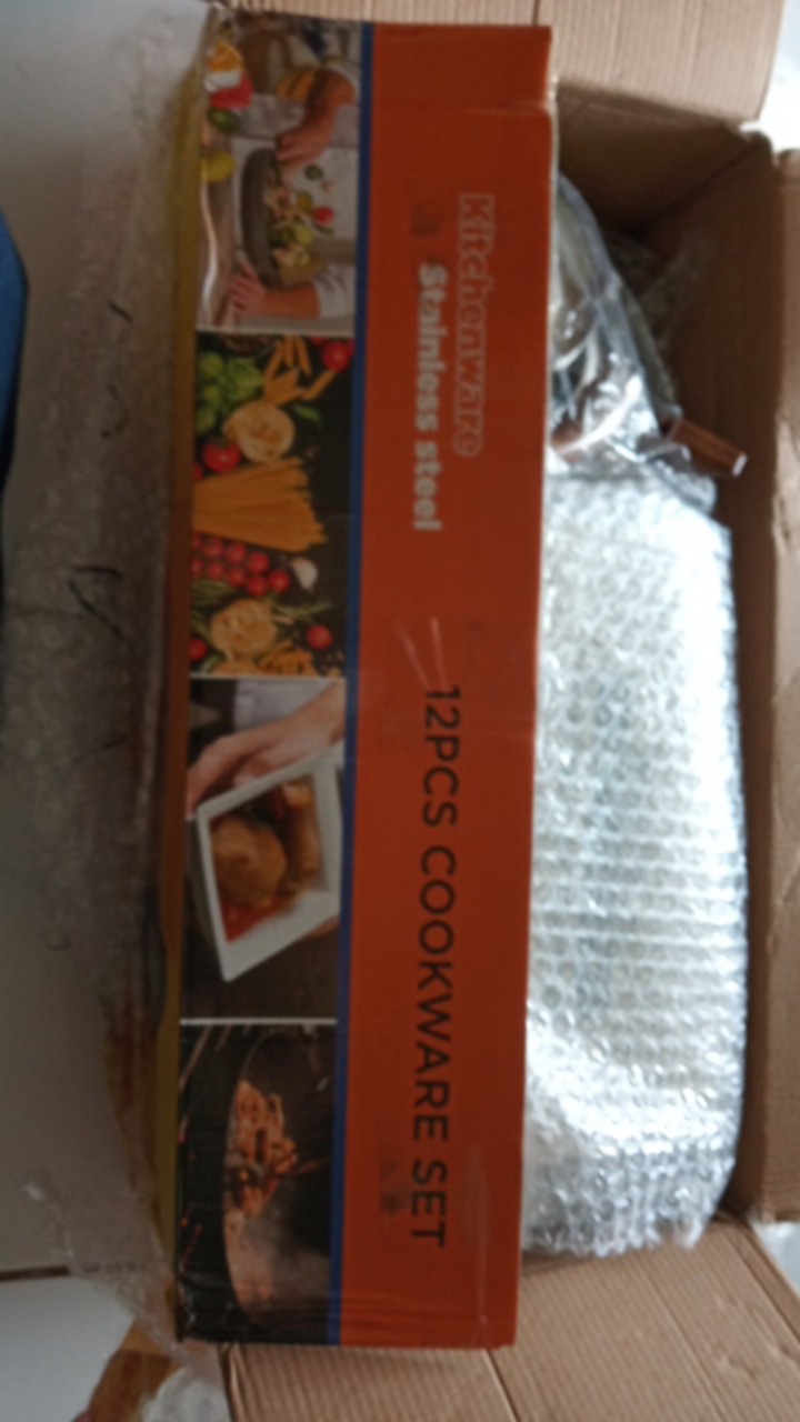 12pcs Cookware Set / Panci Set + Teko Stainless Set Import Murah