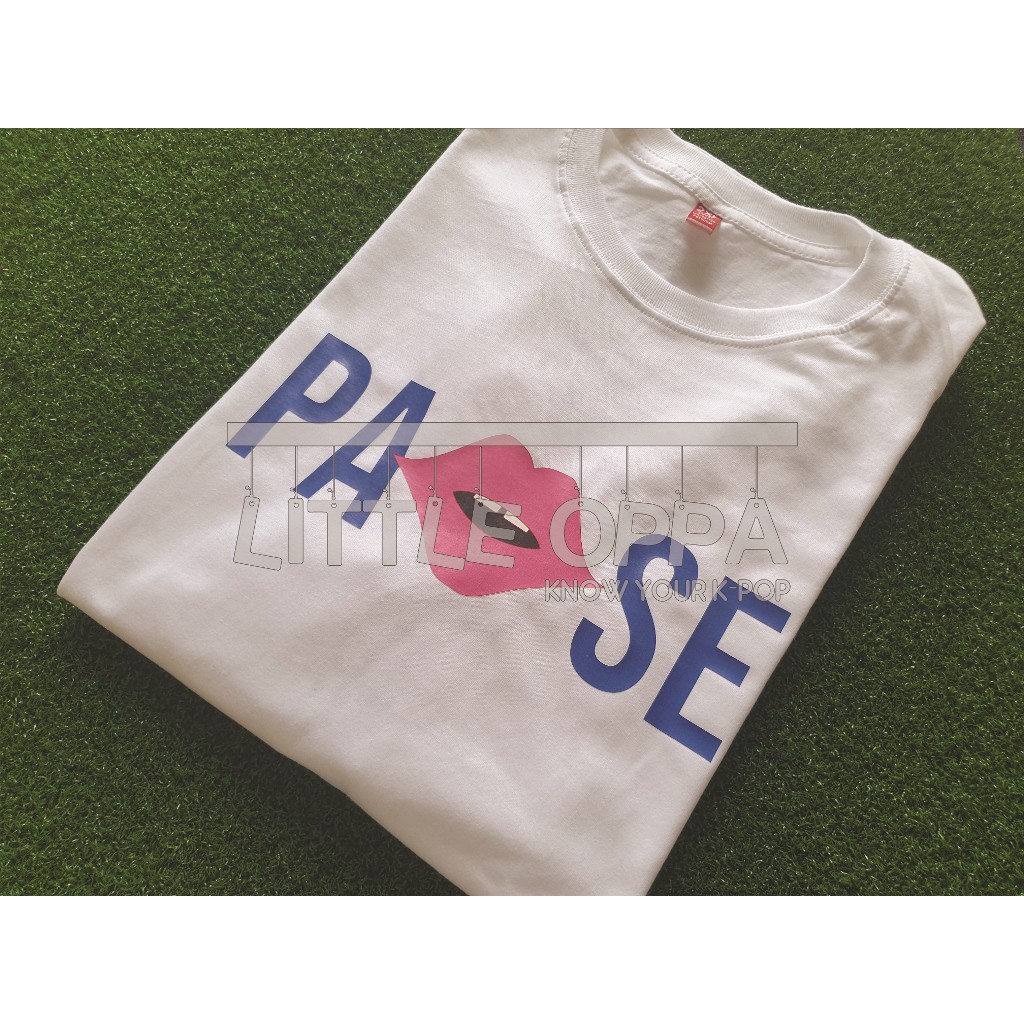 MURAH!!!IDOL FASHION WOO JIN AH MELTING ME SOFTLY PAUSE T-SHIRT BAHAN KAOS COMBED 30S