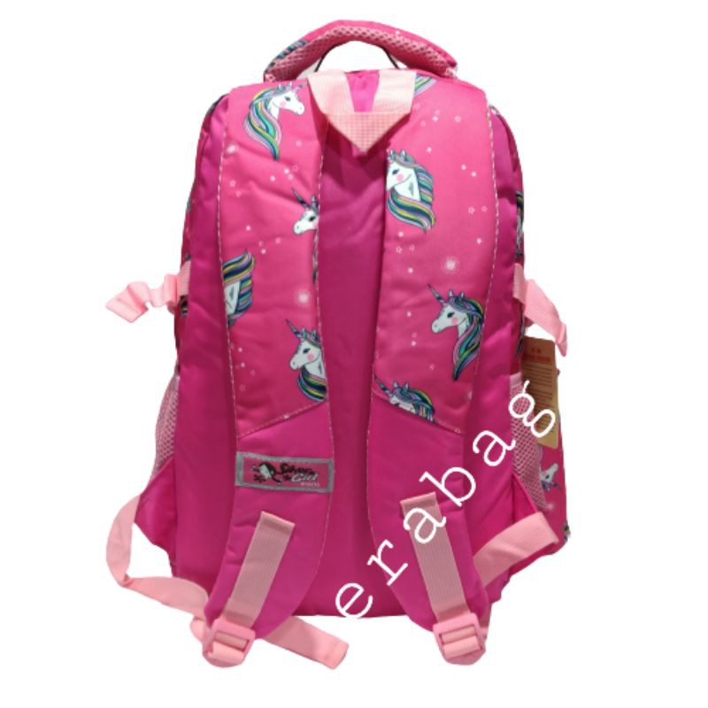 Tas ransel sekolah wanita remaja backpack kekinian Silver Girl by Alto Import Original 79460V1