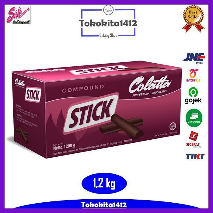 

SAKMACOKLAT- COLATTA CHOCOLATE COMPOUND STICK BAKE STABLE COKLAT STIK 1,2 KG -MAKANAN-MINUMAN.