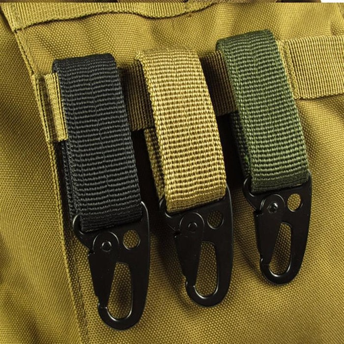 Quickdraw Carabiner Tactical Belt Cantolan Gantungan Tas Baju Kunci