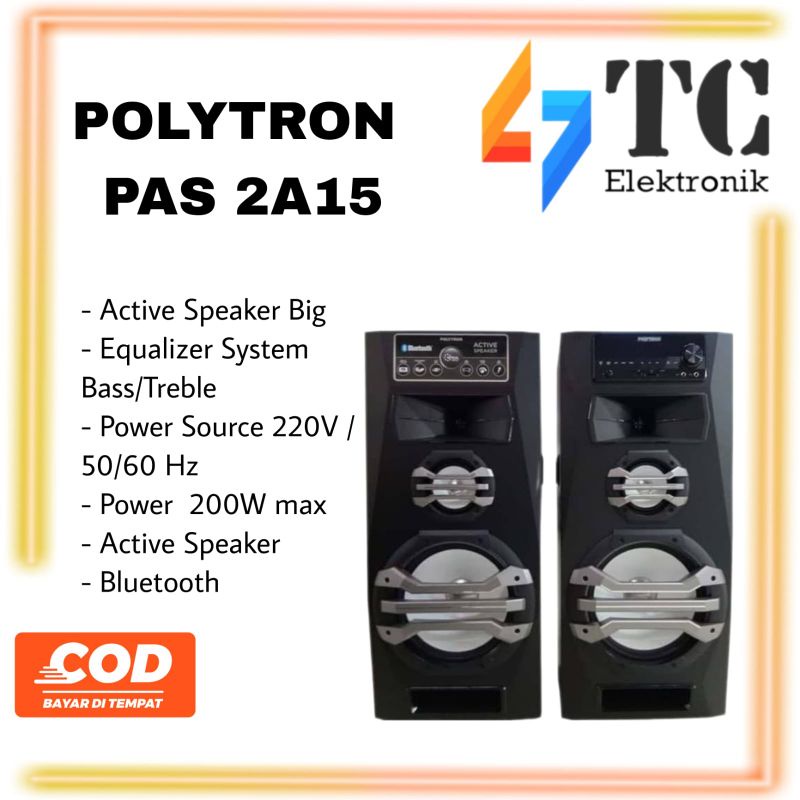 Polytron Speaker Aktif PAS-2A15/BA
