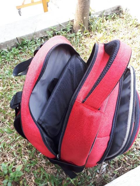 Tas Ransel Backpack Bodypack Softcase Laptop Polofelix Pria Wanita Sekolah Kuliah Kerja Murah