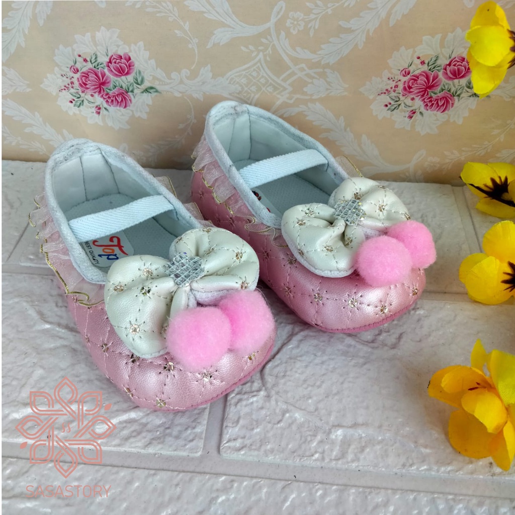 SEPATU PREWALKER BABY BAYI PESTA ANAK PEREMPUAN 0-12 BULAN FP15