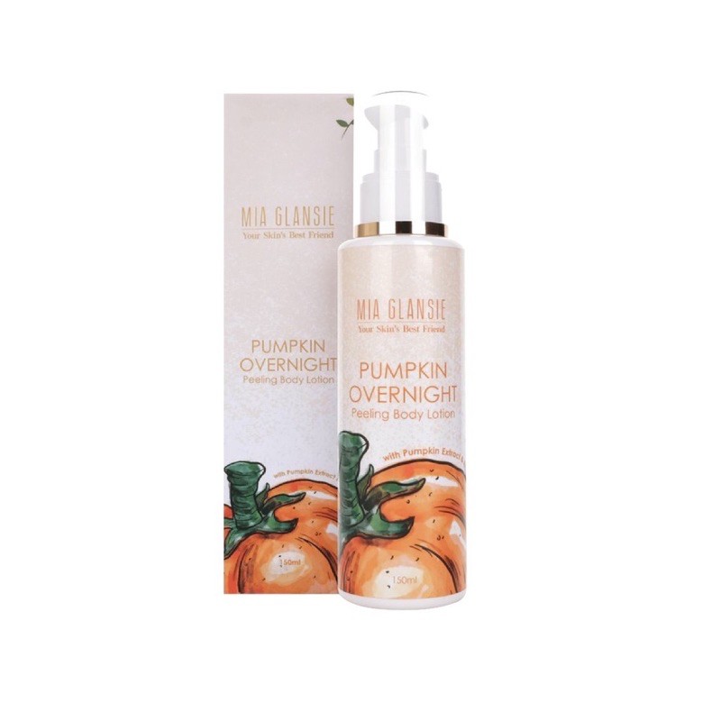 Glansie Overnight /Lotion pemutih / lotion Bpom / Peeling Badan