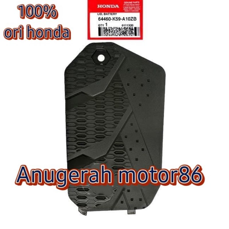 64460-K59-A10ZB cover tutup aki motor vario 150 lama tahun 2016 ori honda AHM