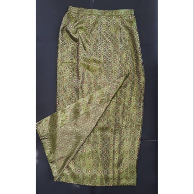 PL BAWAHAN ROK MOTIF BATIK/SEWEK GREEN GOLD