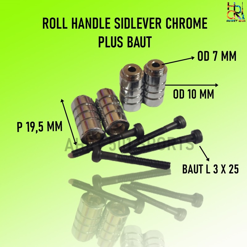 ROL HANDLE SIDLEVER PCP CHROME CNC MURAH PLUS BAUT TERBARU BISA BAYAR DITEMPAT/ COD KUNINGAN GROSIR