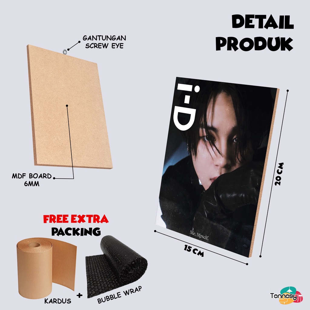 TENNESY HIASAN DINDING JIMIN BTS SPECIAL EDITION PHOTOSHOOT CHAOS KOREA 15x20CM WALL DECOR PAJANGAN KAYU POSTER DEKORASI DINDING RUMAH KAMAR TIDUR