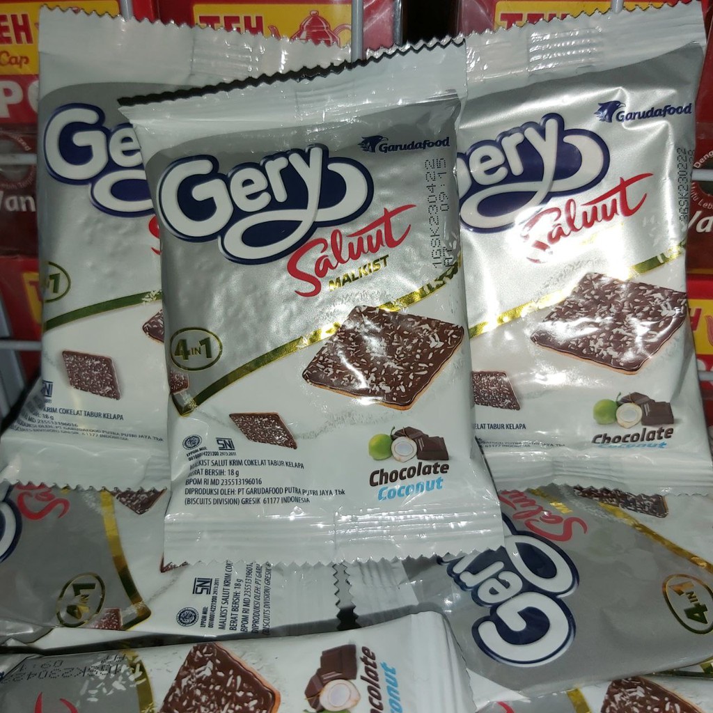 

GERY SALUUT MALKIST CHOCOLATE COCONUT COKLAT KELAPA 18 GR