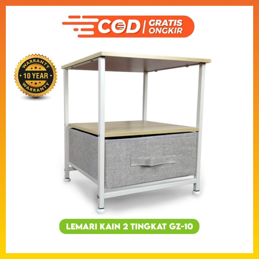 COD Murah Lemari 2 Tingkat Lemari Linen Serbaguna Lemari Linen Minimalis GZ-10 WHFURNITURE