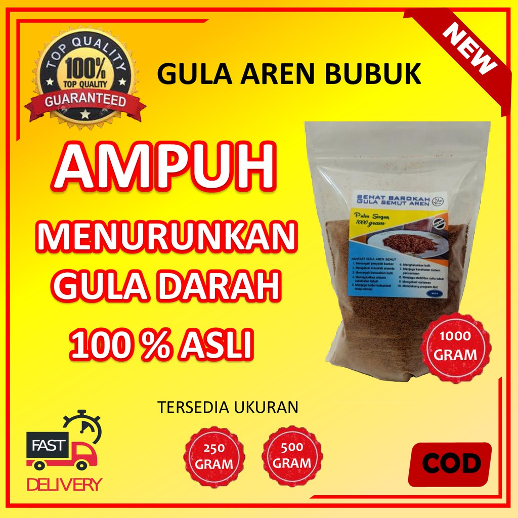 

Gula Aren Bubuk Organik Asli Gula Semut Palm Sugar Kualitas Premium Murah 1 Kg 100 % Murni