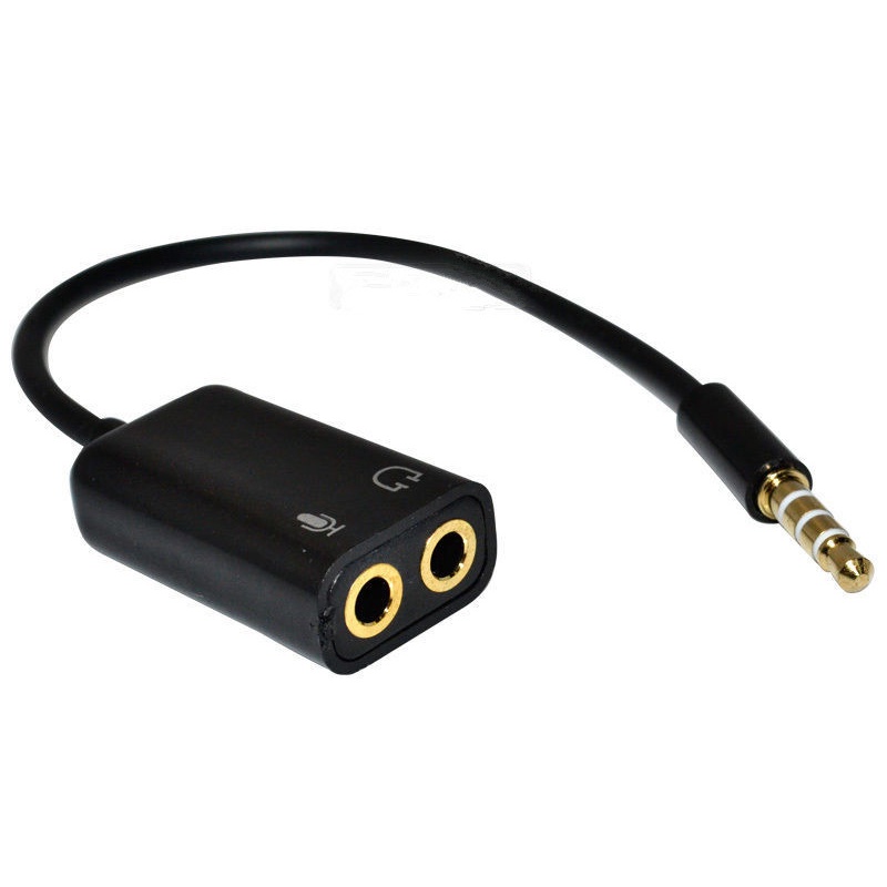 kabel spliter audio JACK 3.5mm for MIC splitter/Headphone/VLOG/SMULE || laptop PC android iphone