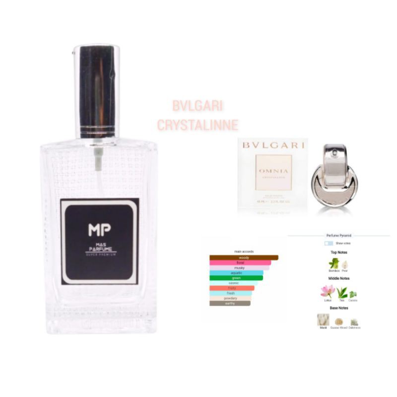 PARFUM WANITA BVLGARI OMNIA CHRYSTALINNE 99% SETARA ORIGINAL