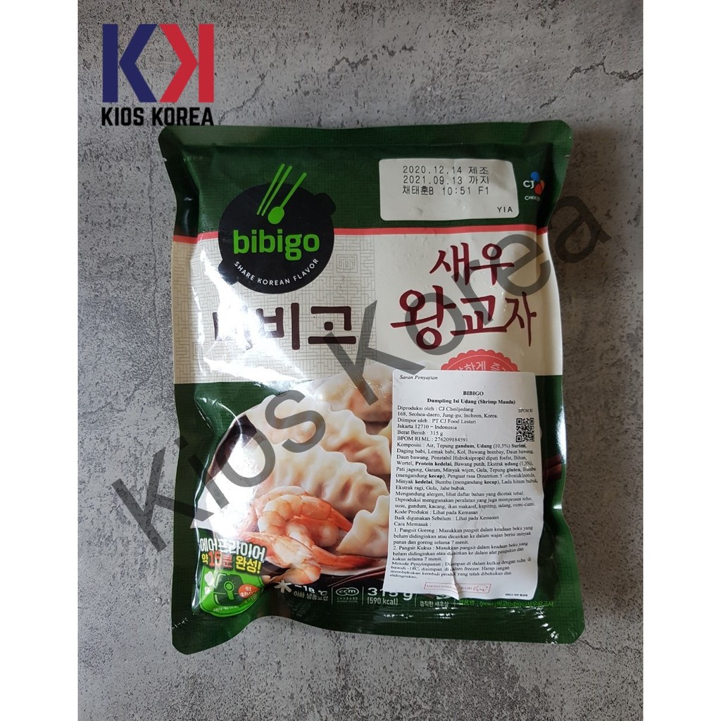 

CJ Bibigo Shrimp Mandu 315gr - Dumpling Isi Udang - Pangsit Korea