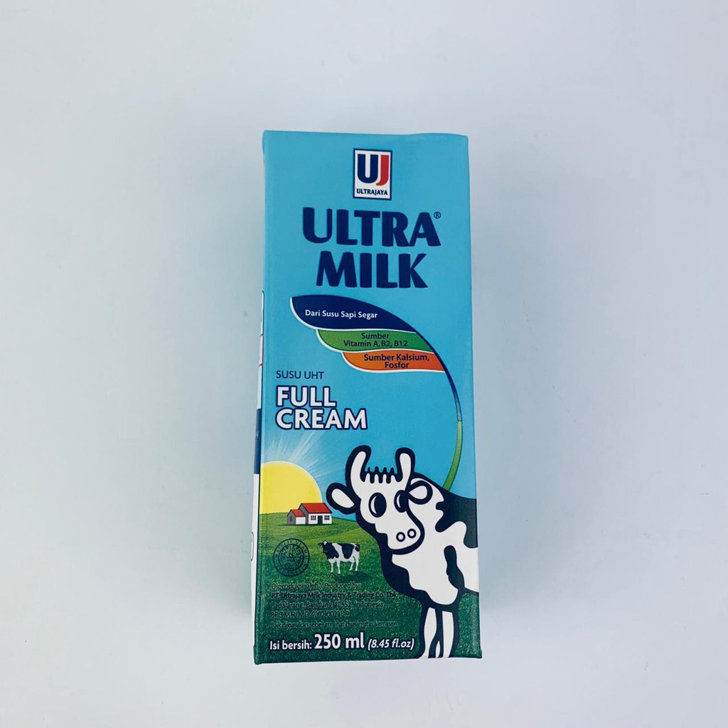 Susu * Susu ultra * UHT / Putih * Coklat * Stroberi * 250ml