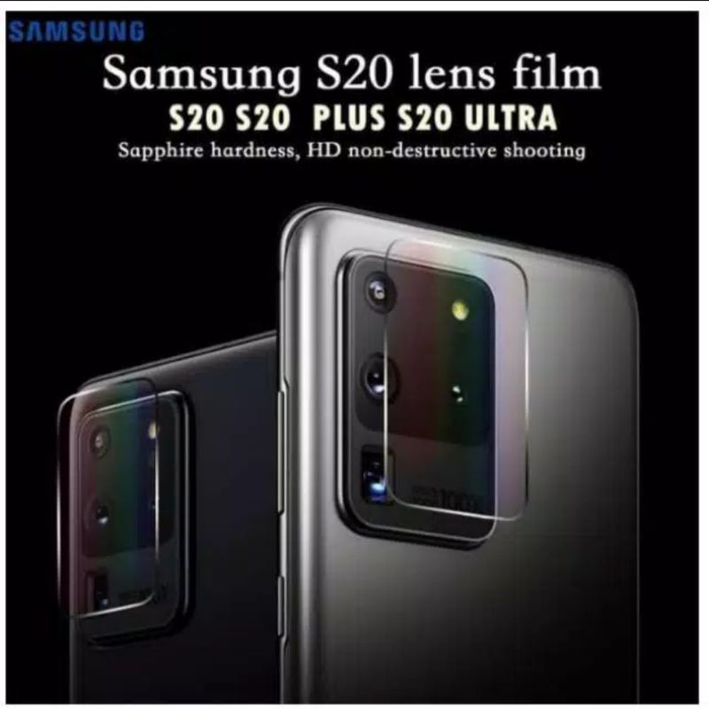 For Samsung S10 / S10+ / S20 / S20+ / S20 Ultra Tempered Glass Camera Anti Gores Kamera Belakang