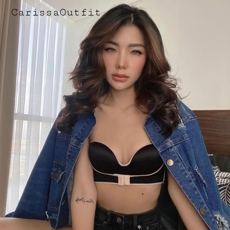 Carissaoutfit - Maretha strapless push up bra (Size 34-38) No-Wire BH