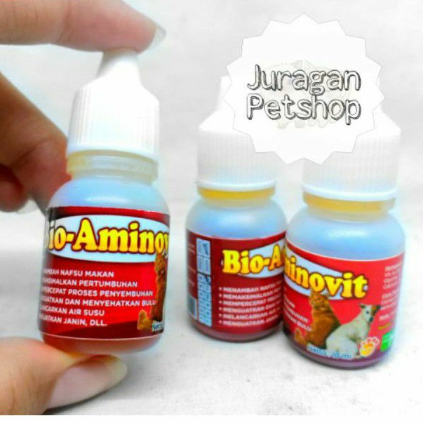 AMINO VIT BIOPET 10Ml | Vitamin Immune Kucing/Anjing | Penunjang Nafsu Makan dan Antivirus