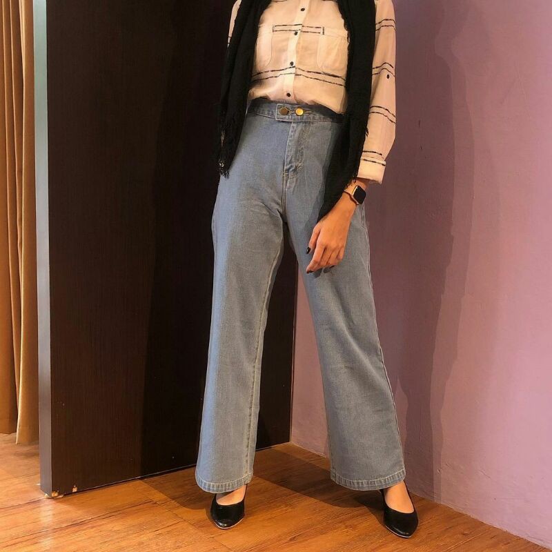 Oxford cullote jeans