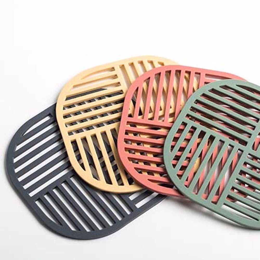 [Elegan] Tatakan Piring Dekorasi Meja Makan Rumah Insulasi Panas Coaster Bowl Cup Mat