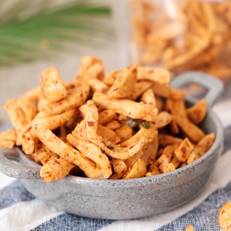 

basreng pedes daun jeruk kemasan 1kg