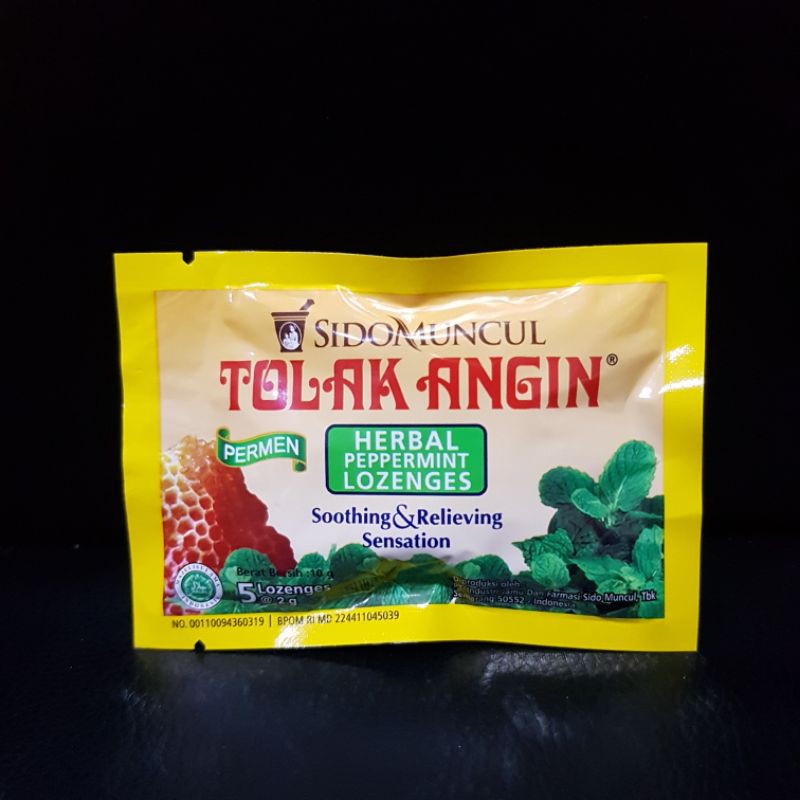 

Permen Tolak Angin (PER SACHET @ 5 BUTIR)