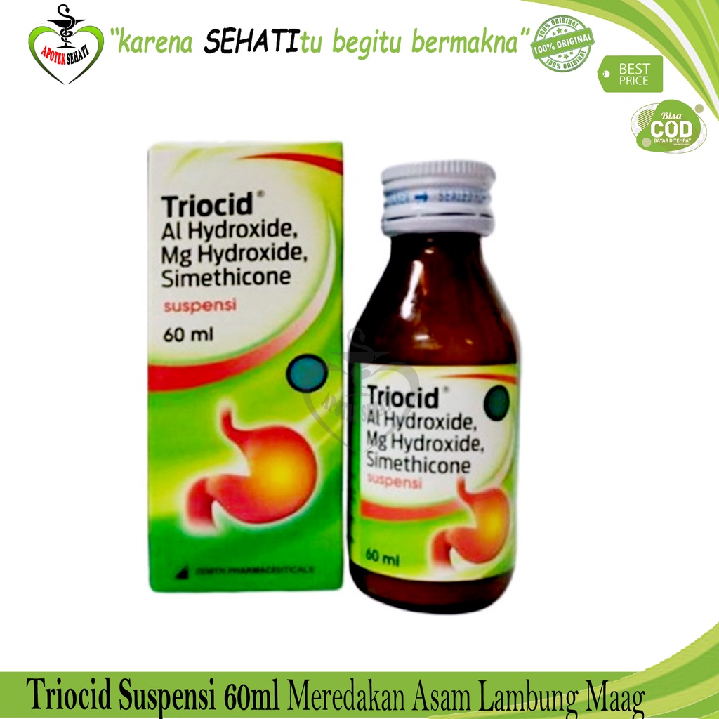 Triocid Suspensi 60 Ml Sirup Obat Maag Lambung