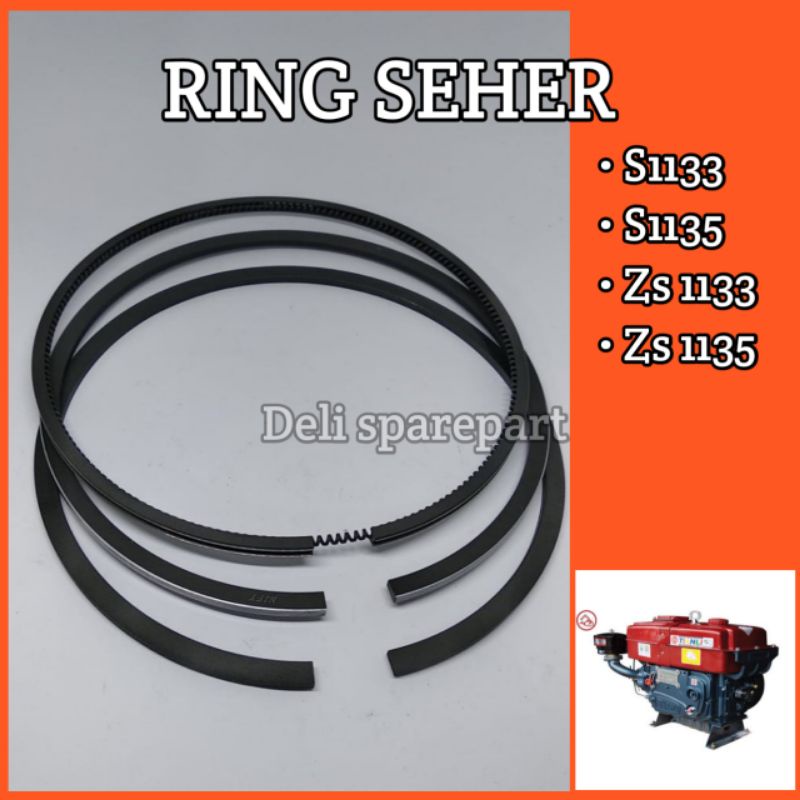 RING SEHER RING PISTON MESIN PENGGERAK TYPE S1133 S1135 Zs1135 Zs1133