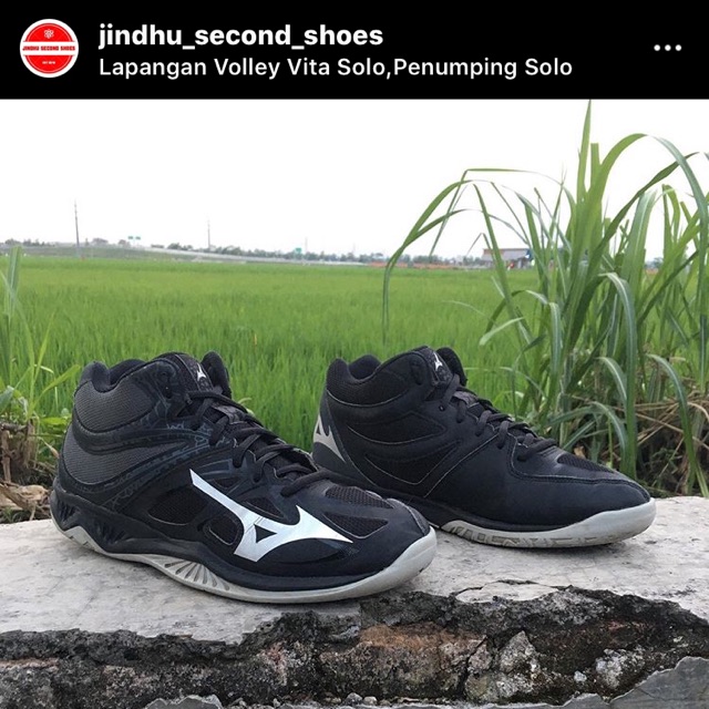 MIZUNO THUNDER BLADE 2 MID BLACK SILVER