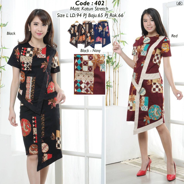 SETELAN BAJU BATIK ROK (BESTSELLER)