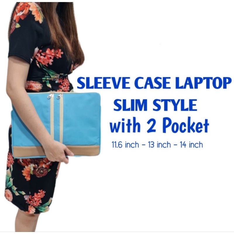 Sleeve case Laptop twotone / softcase laptop / tas laptop 11 13 14 inch