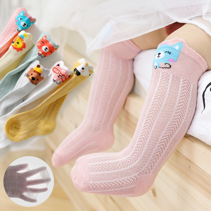  3 pasang Kaos Kaki Bayi motif hewan  perempuan lucu 