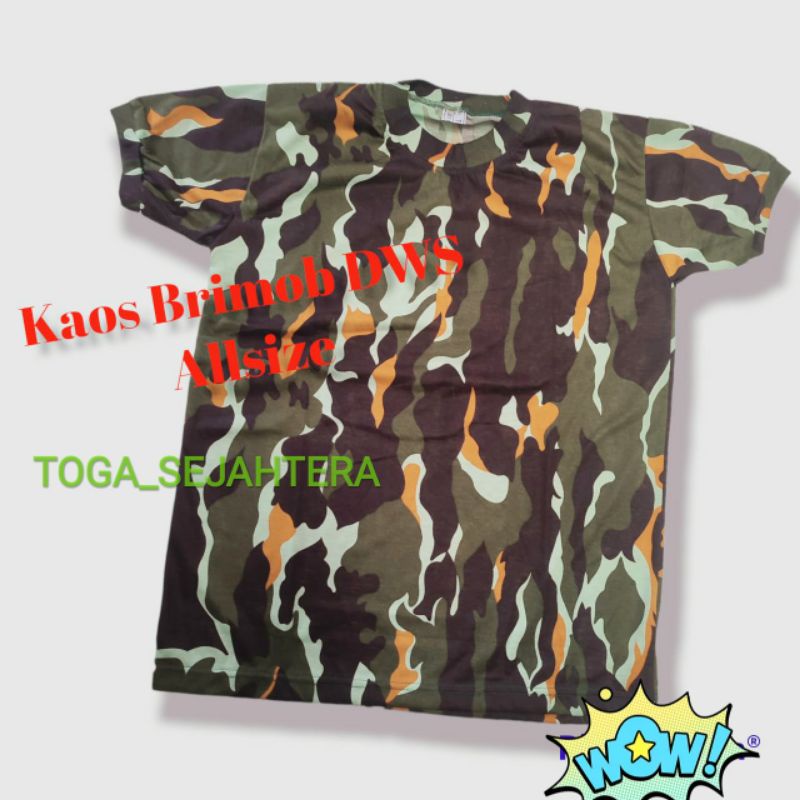 Baju Kaos Loreng Dewasa TNI