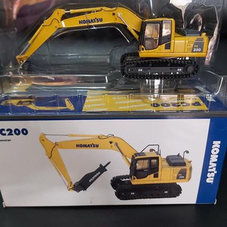 Miniatur Diecast Alat Berat Excavator Komatsu PC200-8 Breaker | Diecast