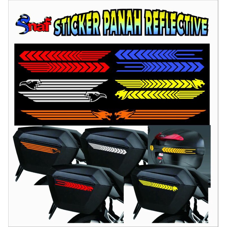 Sticker Panah Reflective Box/Bagasi motor