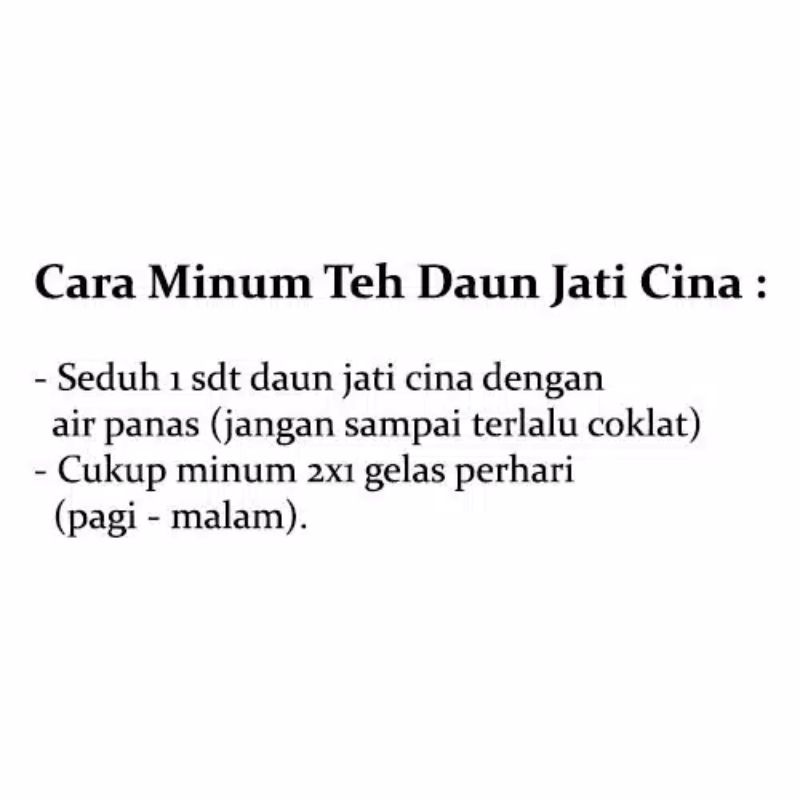 

teh daun jati