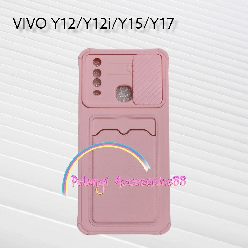 CASE VIVO Y11 / Y12 / Y12i / Y15 / Y17 CASE SOFTCASE SLEDING SLOT CARD WARNA WARNI