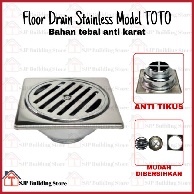 Saringan wc stainless TEBAL model Toto