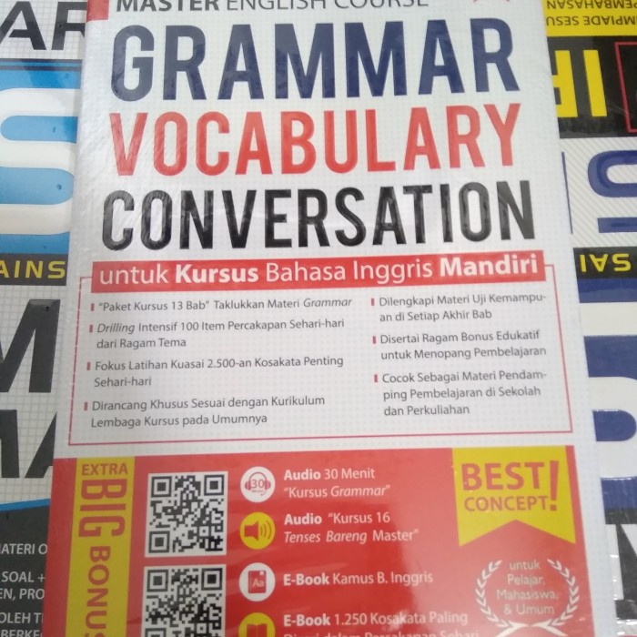 

❤BISA COD❤ MASTER ENGLISH COURSE GRAMMAR VOCABULARY CONVERSATION