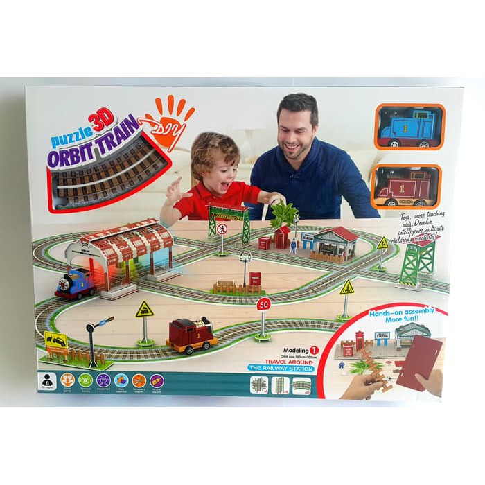 Mainan 3D Puzzle Orbit Train - Large
